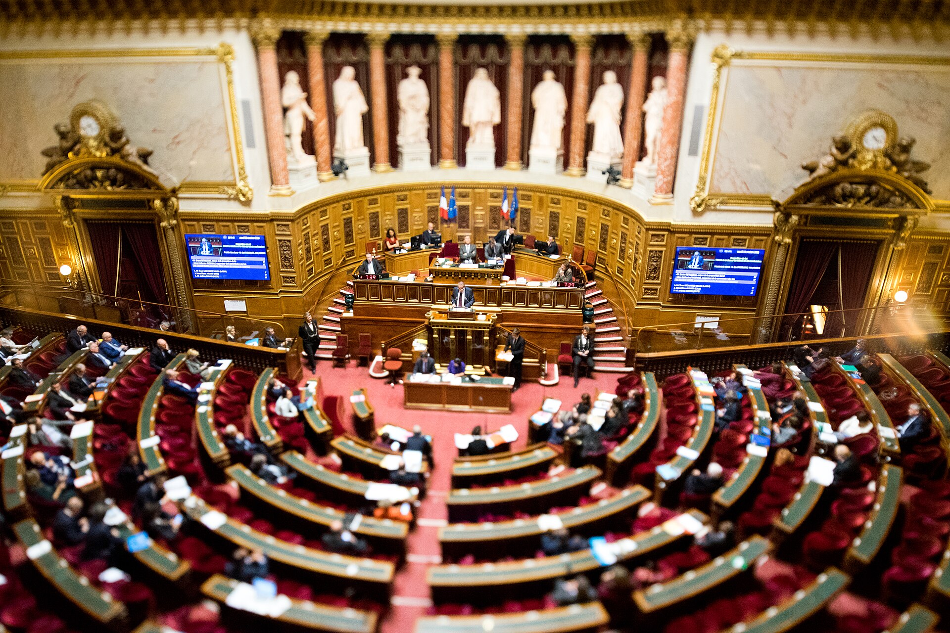 Une séance au Sénat